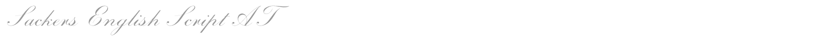 Sackers English Script AT font preview